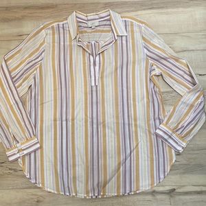 Loft Outlet Womens Size L Long Sleeve Blouse